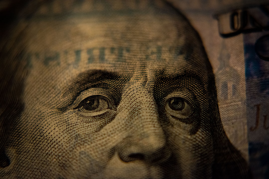Close view of a United States one-hundred-dollar bill