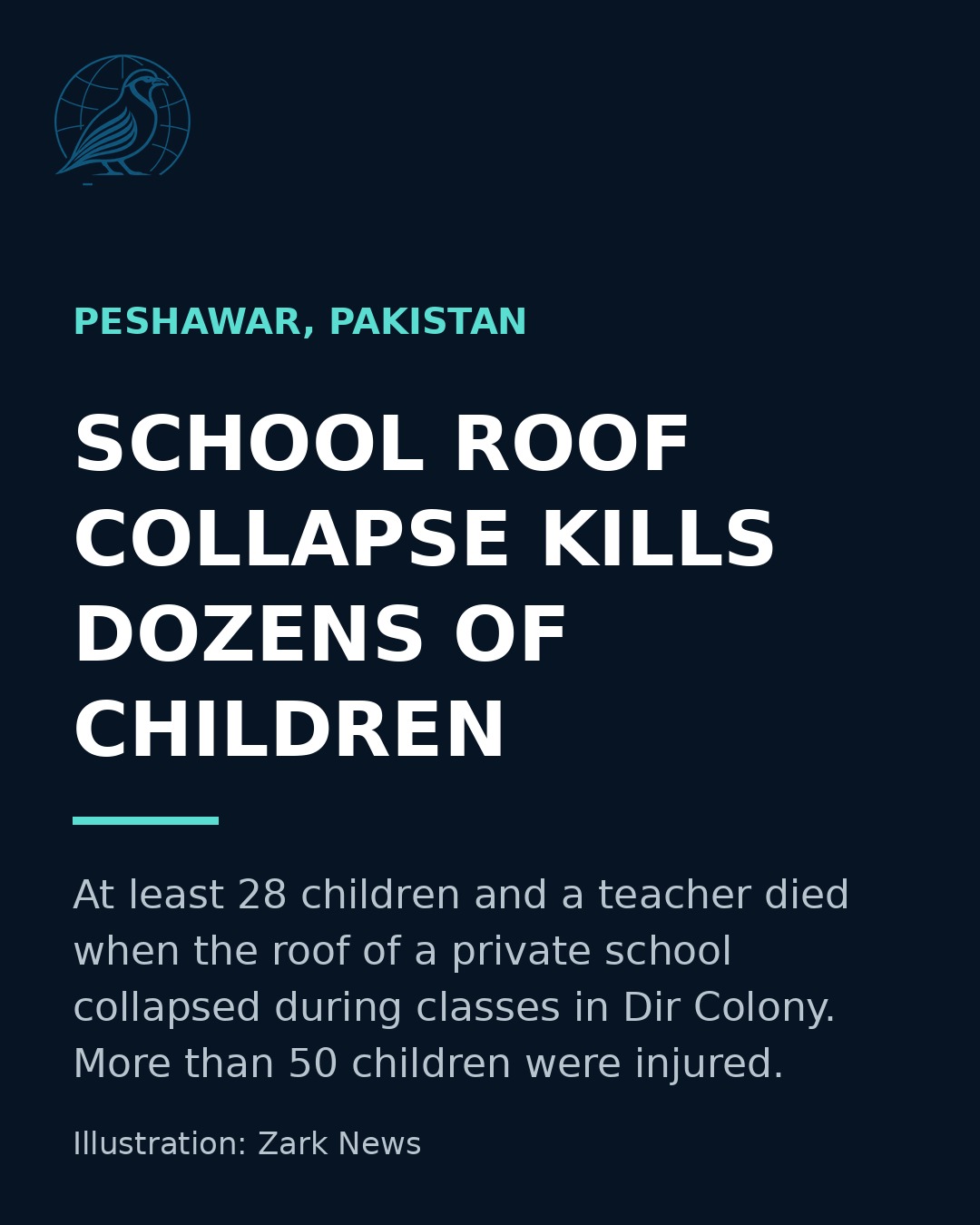 School roof collapse kills dozens of children in Peshawar