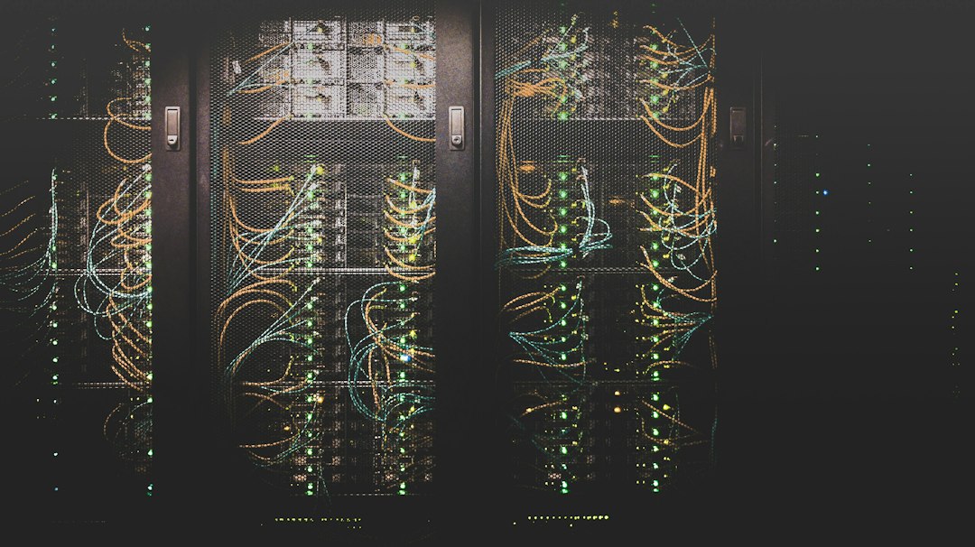 Rows of network servers in a data center, used as an illustrative image for artificial intelligence systems