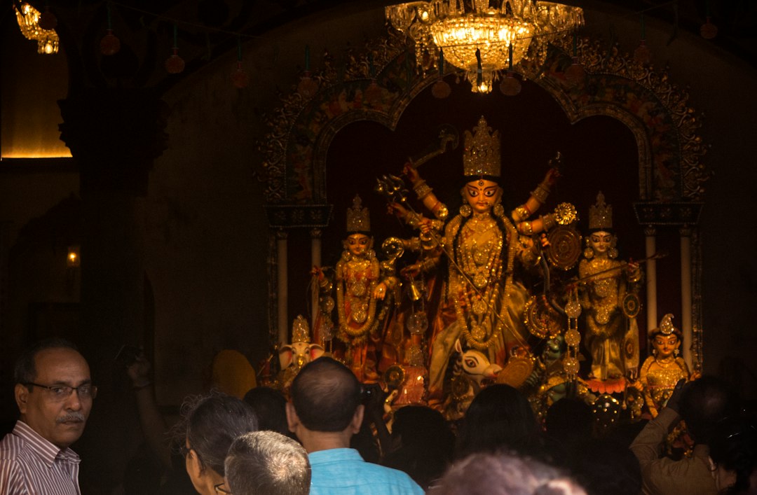 File photo of Durga Puja celebrations in Kolkata, India; this image does not show the October 17, 2026 crowd crush.