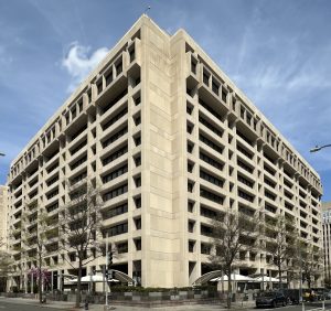 International Monetary Fund headquarters in Washington, D.C.; photo by APK, March 31, 2026, CC BY 4.0