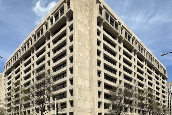 International Monetary Fund headquarters in Washington, D.C.; photo by APK, March 31, 2026, CC BY 4.0