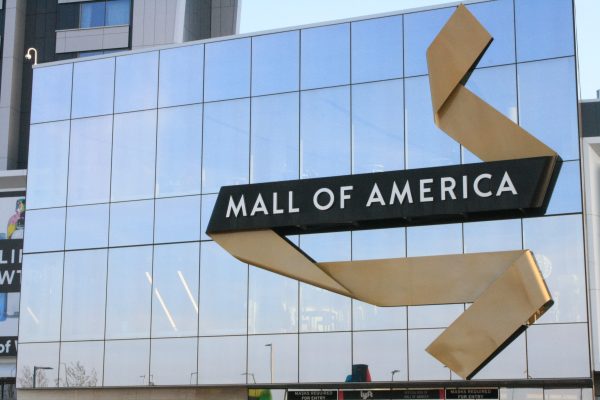 Archival exterior view of the Mall of America in Bloomington, Minnesota
