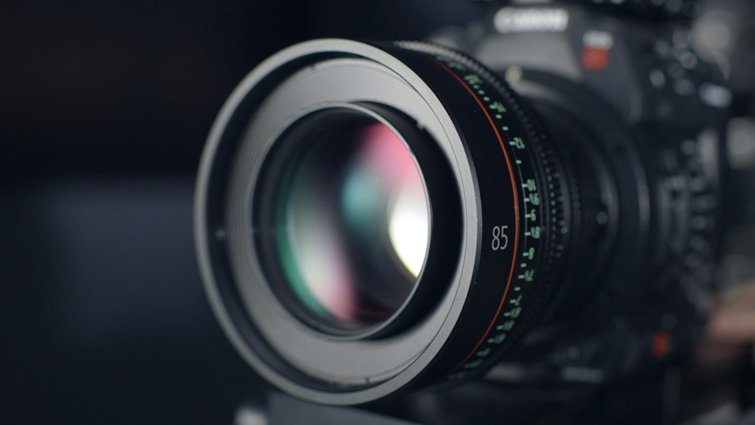 Professional cinema camera lens representing Getty Images' visual-content business