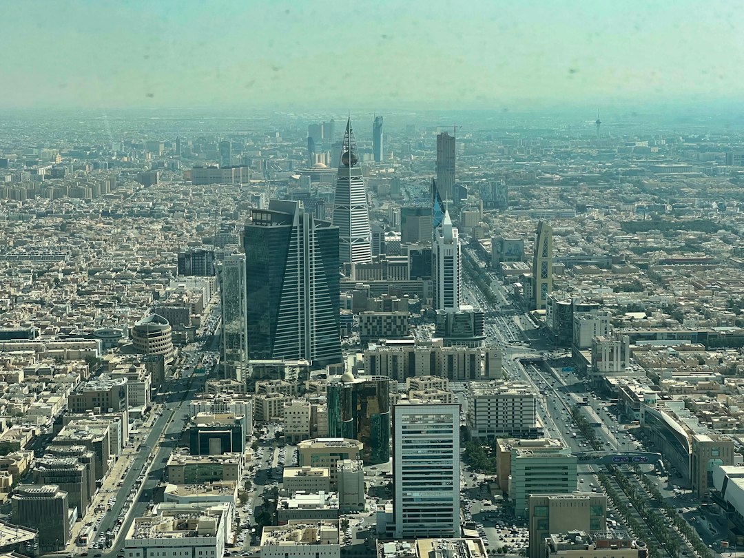 Riyadh skyline in Saudi Arabia, used as a contextual image for a U.S. security advisory; not a specific incident scene