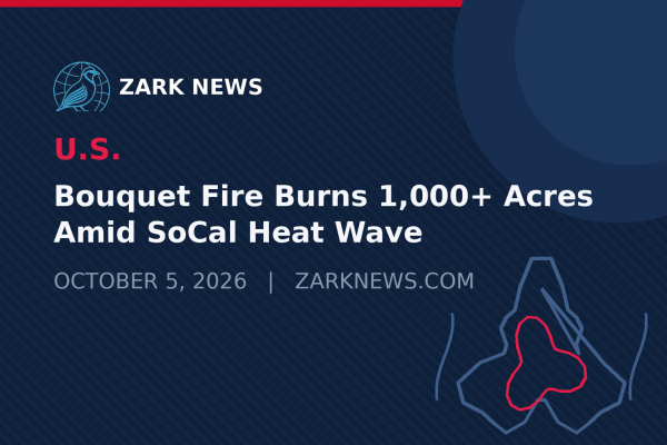 Bouquet Fire Burns 1,000+ Acres Near Santa Clarita as Southern California Bakes