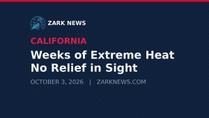 Zark News graphic: Weeks of Extreme Heat, No Relief in Sight