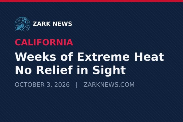 Zark News graphic: Weeks of Extreme Heat, No Relief in Sight