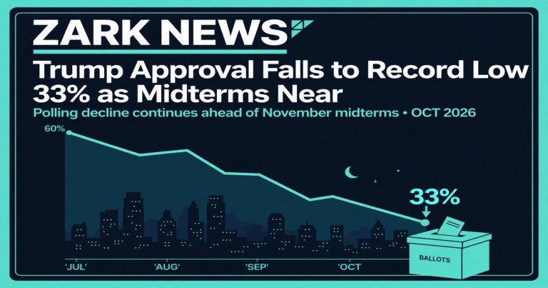 Trump Approval Falls to Record Low 33% as Midterms Near; Voters Say Finances Worsening