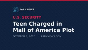 Zark News illustration: security theme at Mall of America