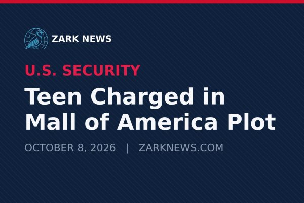Zark News illustration: security theme at Mall of America