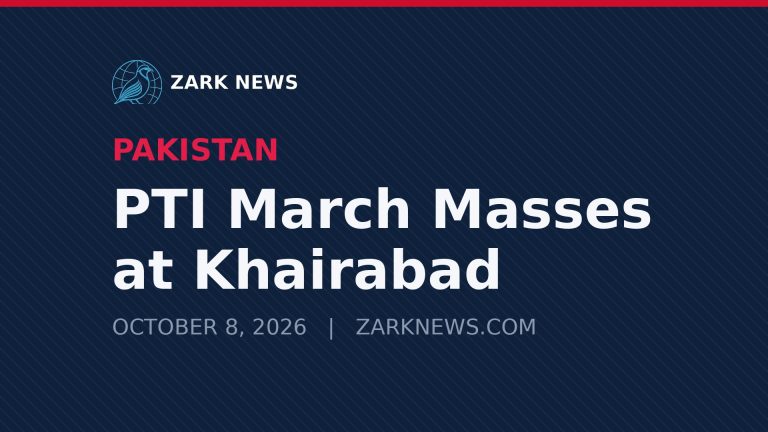 Zark News illustration: PTI supporters marching toward Islamabad, Pakistan