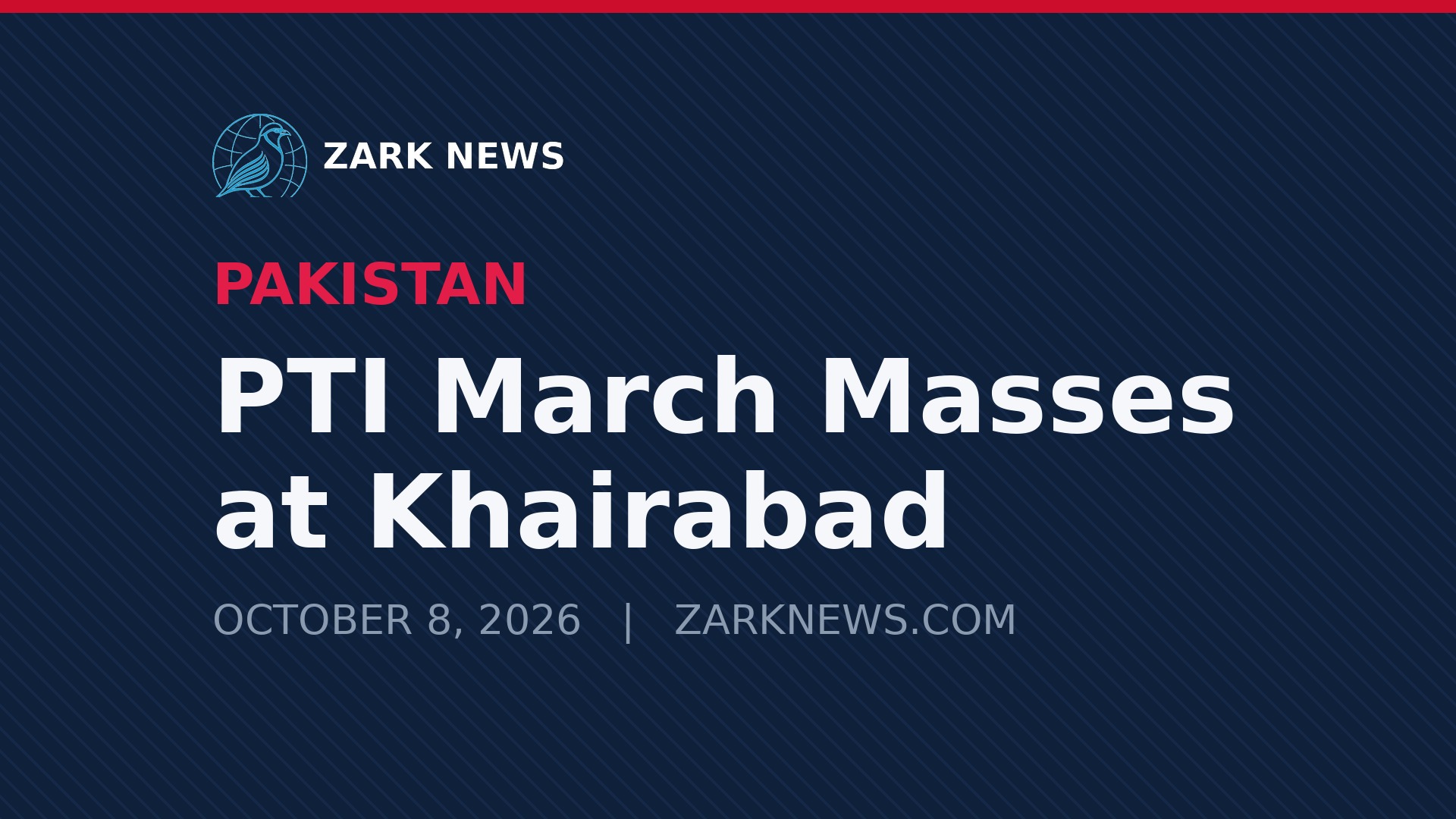 Zark News illustration: PTI supporters marching toward Islamabad, Pakistan