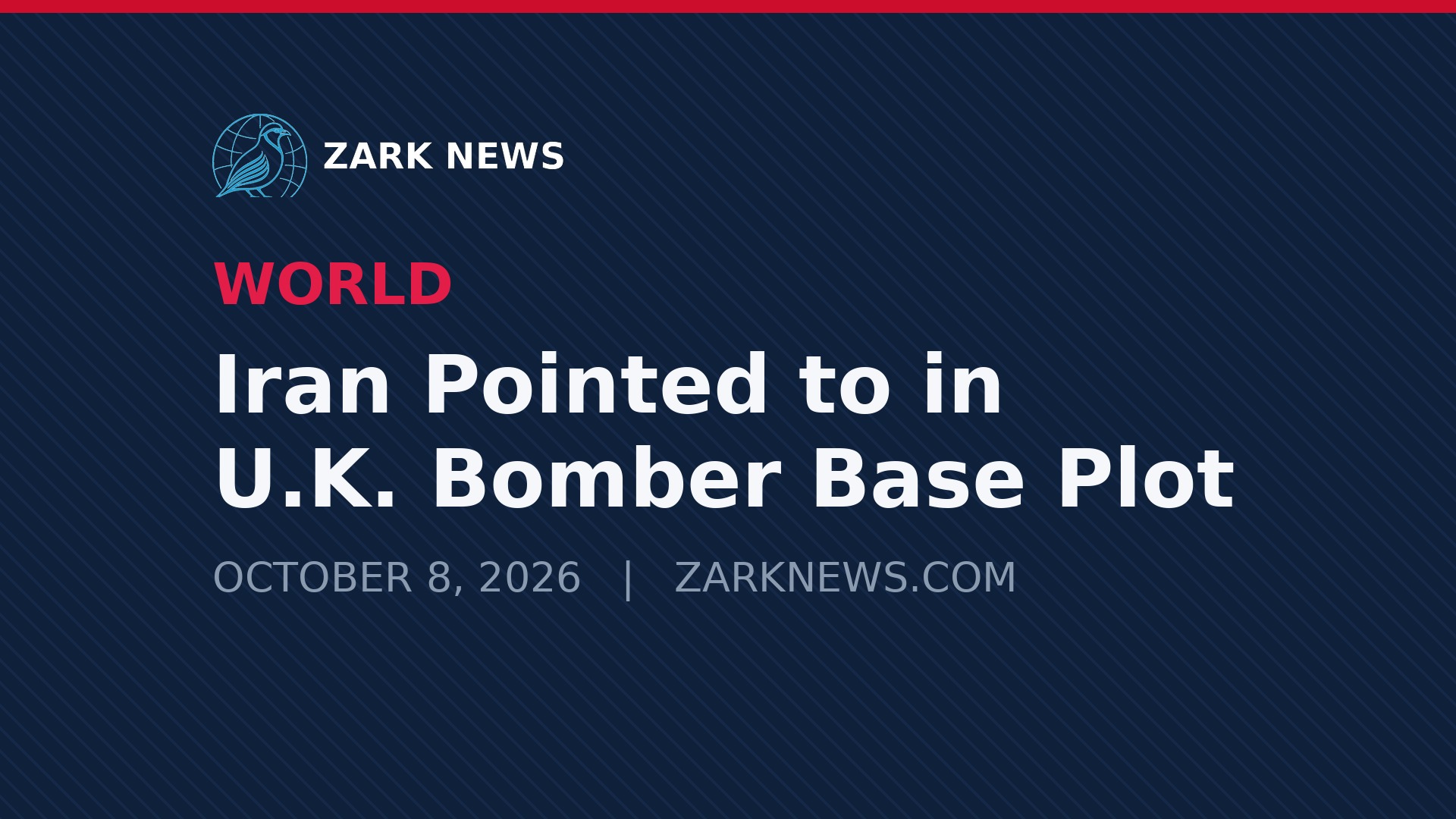 Zark News illustration: U.S. bomber base in the United Kingdom