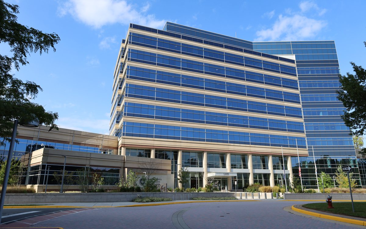 The Fairfax County Public Safety Headquarters building in Fairfax, Virginia