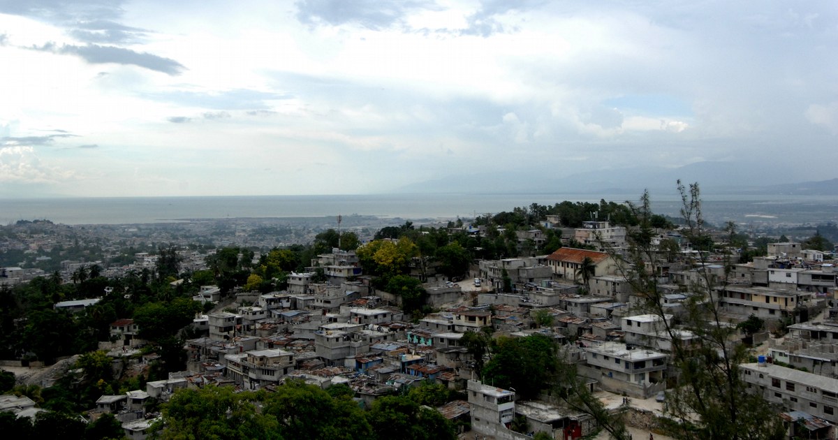 Port-au-Prince, Haiti, viewed from the hills above the city (file photo)