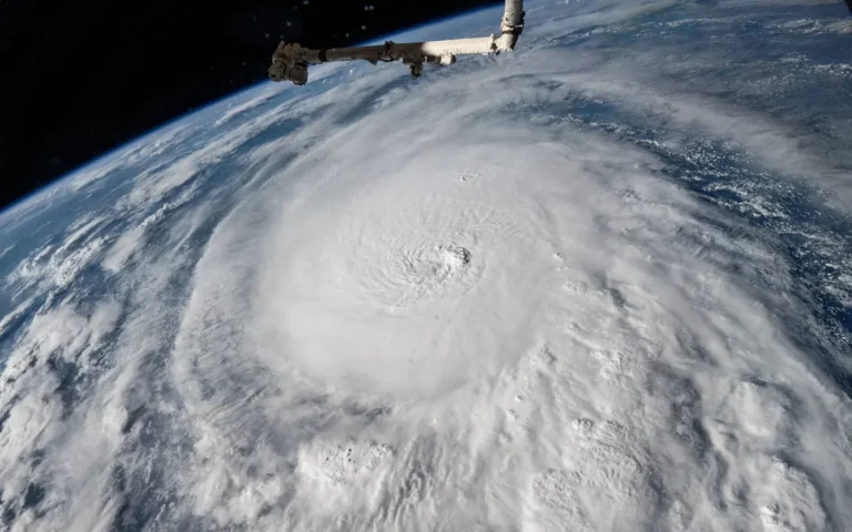 Illustrative file photo: A hurricane seen from the International Space Station in October 2024.