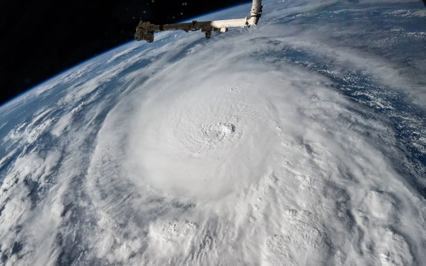 Illustrative file photo: A hurricane seen from the International Space Station in October 2024.