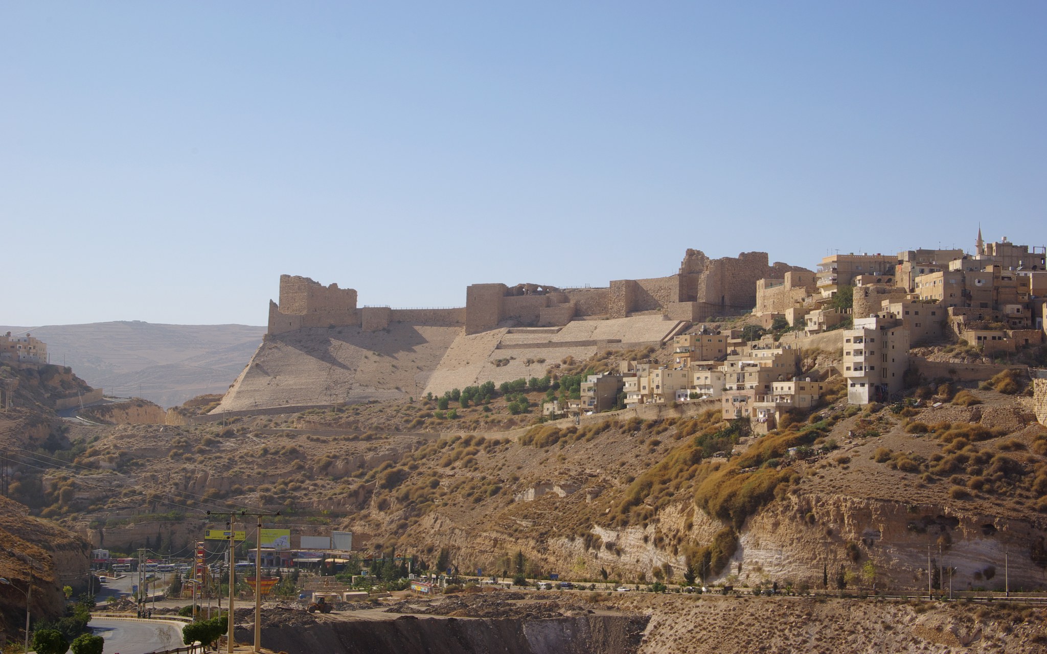 Karak Castle above the town of Karak in southern Jordan. (File photo: Berthold Werner, CC BY 3.0)