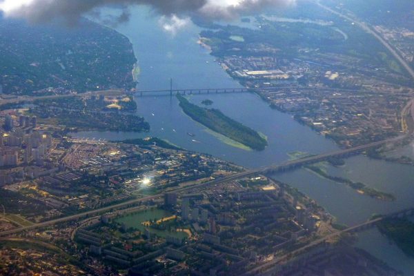 Aerial view of Kyiv, Ukraine