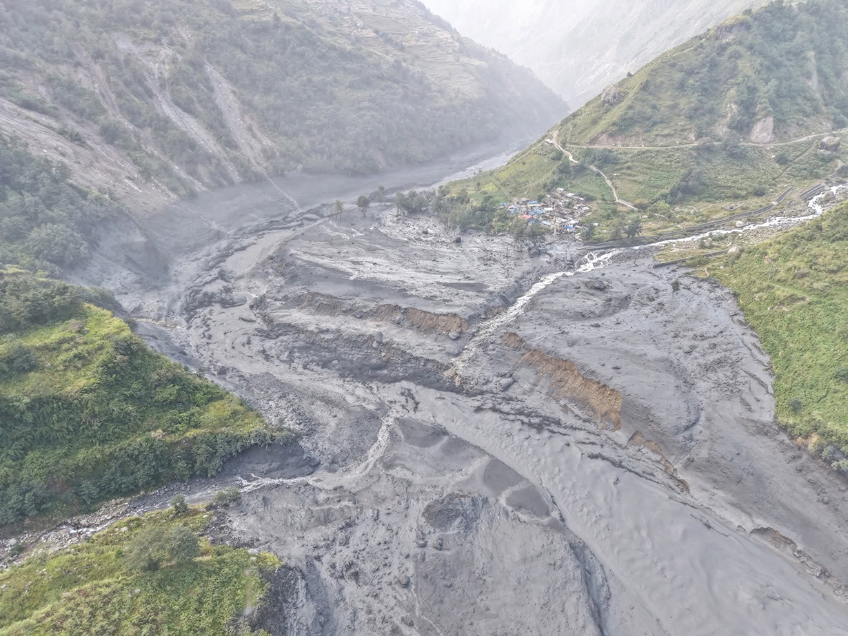 File photo of the Budhi Gandaki river in Nepal's Gorkha district.