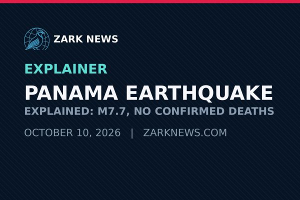 Zark News illustration: Panama earthquake explainer