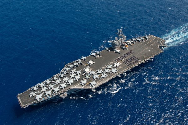 File photo: The aircraft carrier USS Carl Vinson underway.