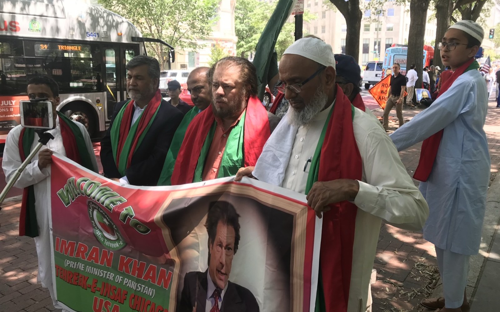 File photo: PTI supporters in Washington, DC, July 22, 2019. (Zark News)