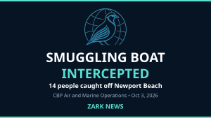 Watch: CBP Bodycam Shows Smuggling Boat Intercepted Off Newport Beach — 14 Aboard, Smuggler Charged