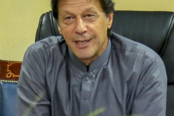 Imran Khan, founder of Pakistan Tehreek-e-Insaf, in 2018