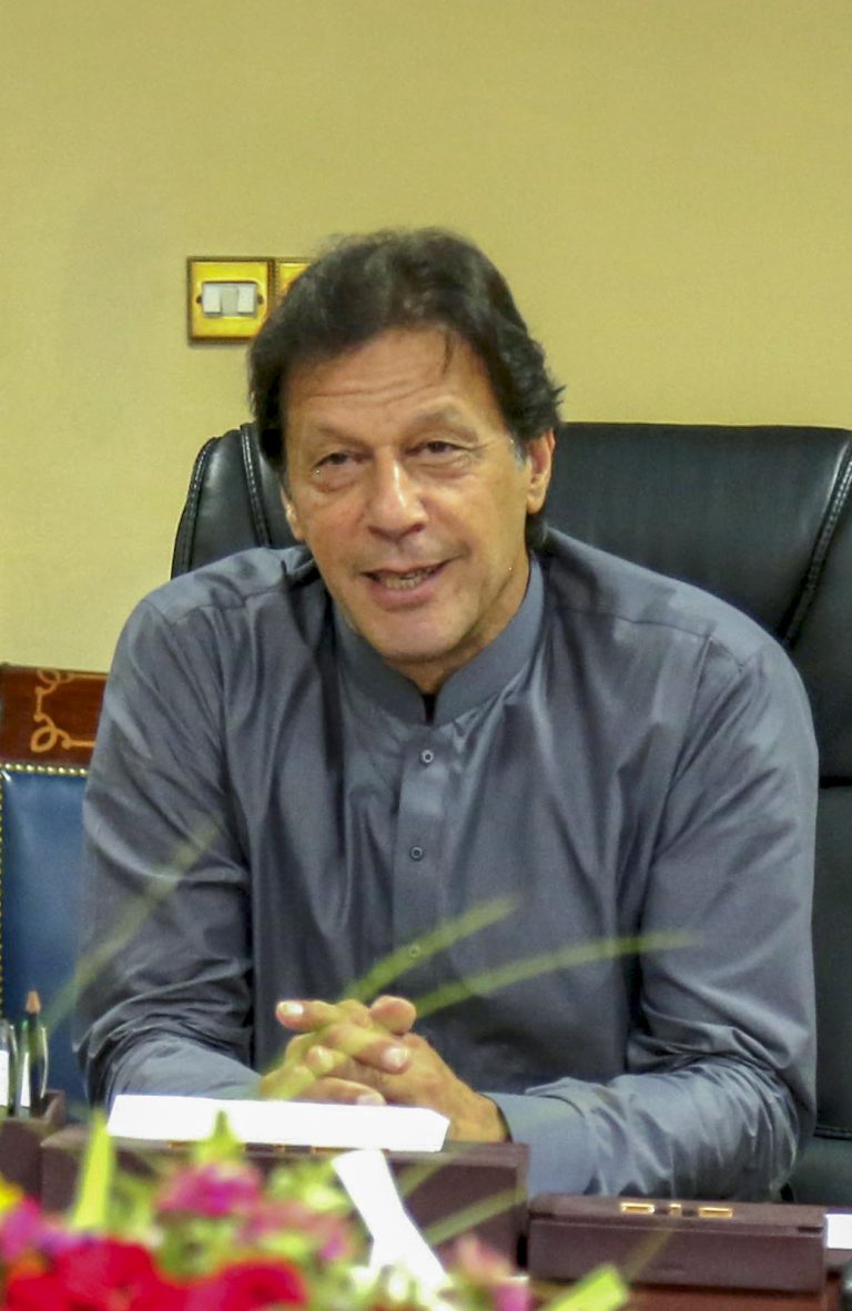Imran Khan, founder of Pakistan Tehreek-e-Insaf, in 2018