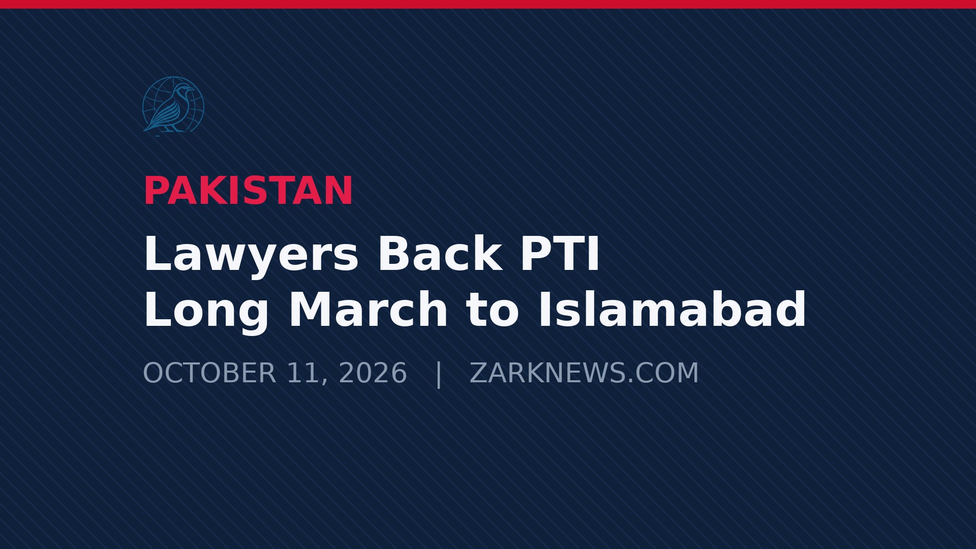 Zark News illustration: lawyers back PTI long march to Islamabad