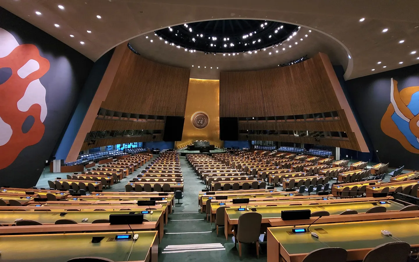 File photo: The United Nations General Assembly hall in New York.