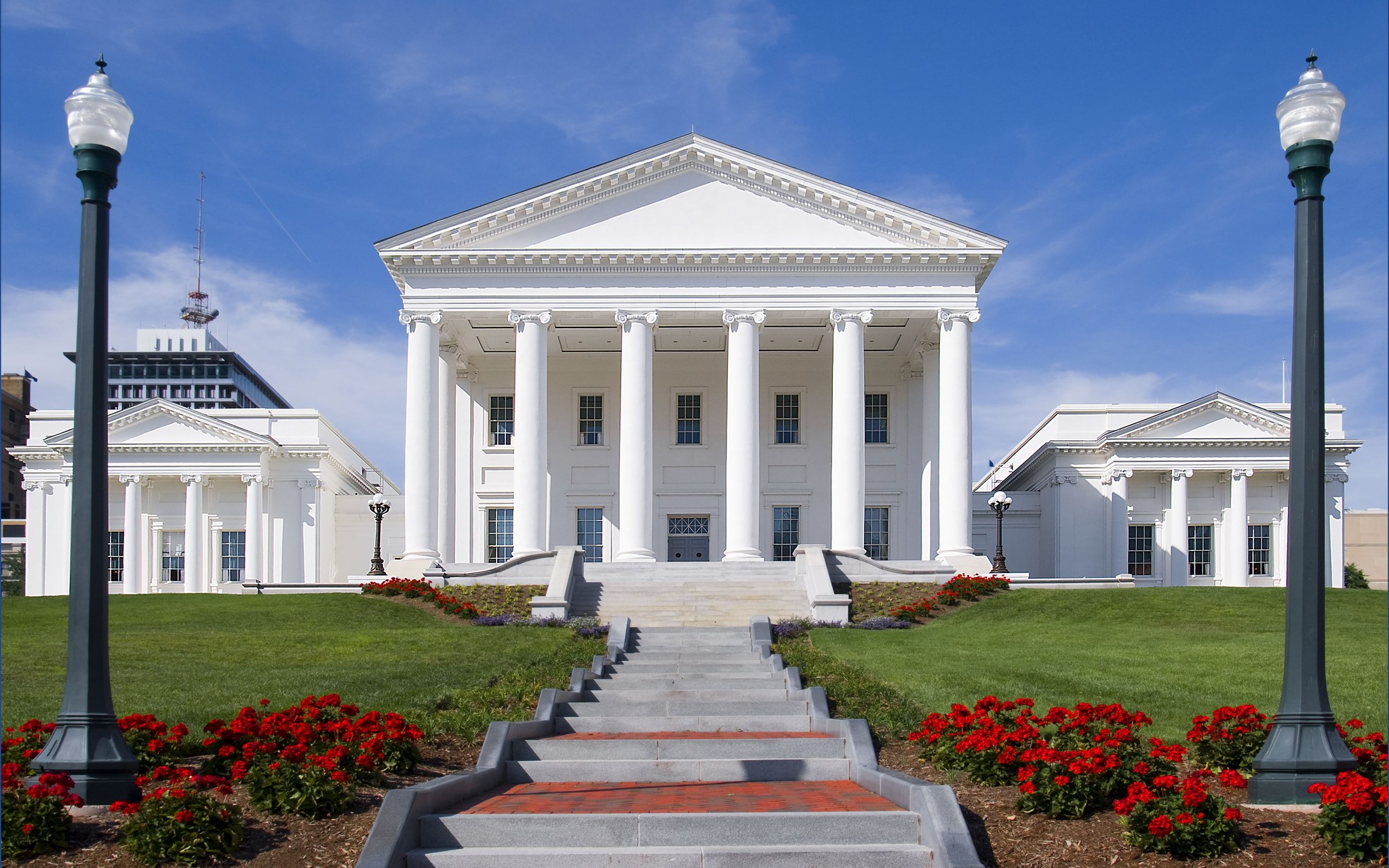 The Virginia State Capitol building in Richmond, Virginia